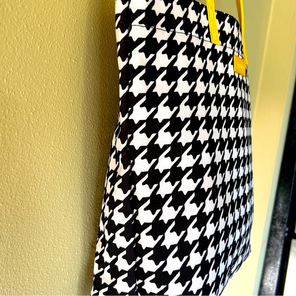 Vera Bradley Hello Yellow Houndstooth Tote Bag - Picture 7 of 10
